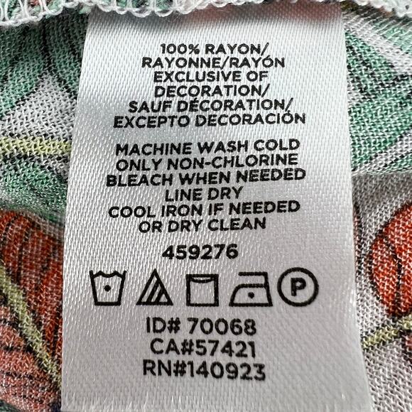 LOFT Beach Short Floral Dress Swim Lightweight Coverup Rayon Size M - Picture 6 of 7